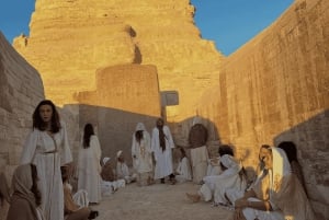 Giza-pyramidene, Sfinksen og den store pyramiden med lunsj