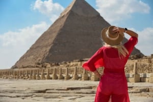 Le Caire : visite des pyramides de Gizeh et du Sphinx avec balade à dos de chameau et entrée