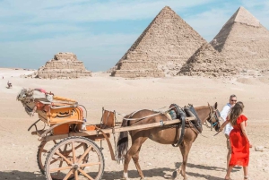 Kairo: Tour zu den Pyramiden von Gizeh und Fahrt mit der Pferdekutsche