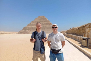 Fra Cairo/Giza: Tur til Sakkara, Dahshur-pyramiderne og Memphis