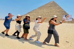 Kairo: Tur till det stora egyptiska museet och pyramiderna i Giza