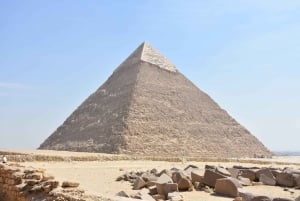Kair: Wielkie Piramidy w Gizie z portu w Aleksandrii