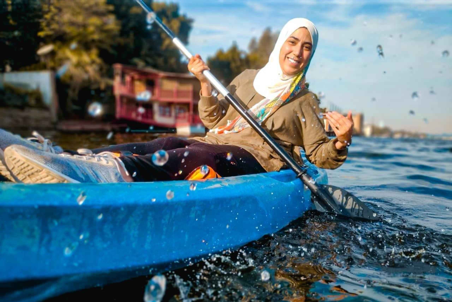 カイロ：ナイル川でのガイド付きカヤックツアー