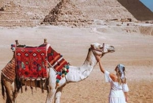 El Cairo: Pirámides y Gran Esfinge Tour privado con paseo en camello