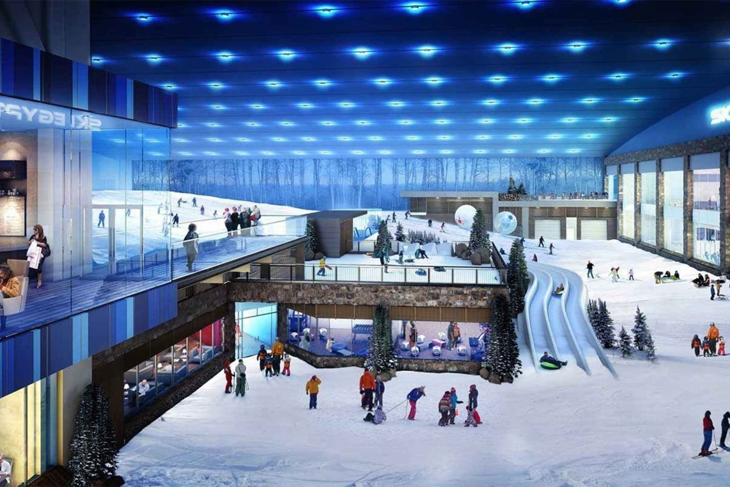 Cairo: Ingressos para o Snowboarding Indoor com transfer do hotel