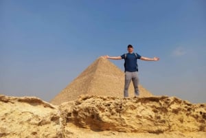 Cairo or Giza: Pyramids Sphinx Sakkara and Museum