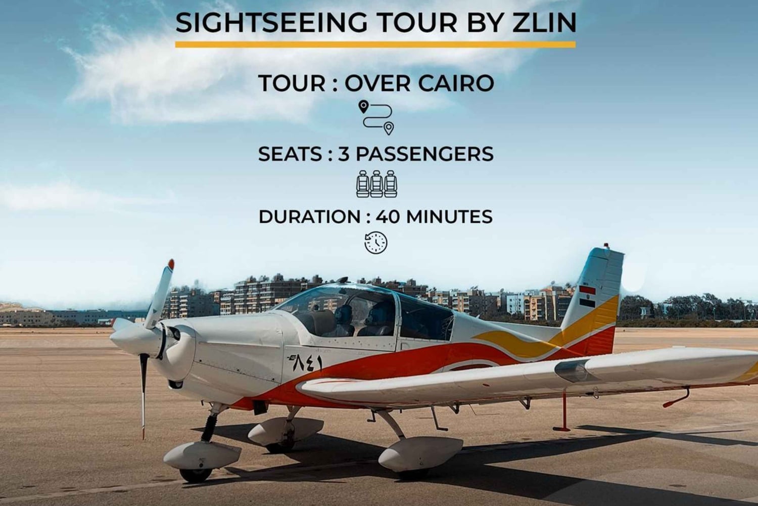 Kairo: Private Sightseeingtour mit dem Ultraleichtflugzeug über die Stadt