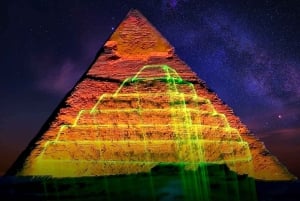 Cairo: Pyramid Sound and Light Show with Night City Tour