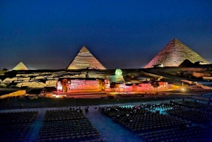 Cairo: Pyramid Sound and Light Show with Night City Tour