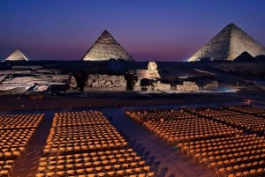 Le Caire : Visite des pyramides et des musées avec spectacle son et lumière