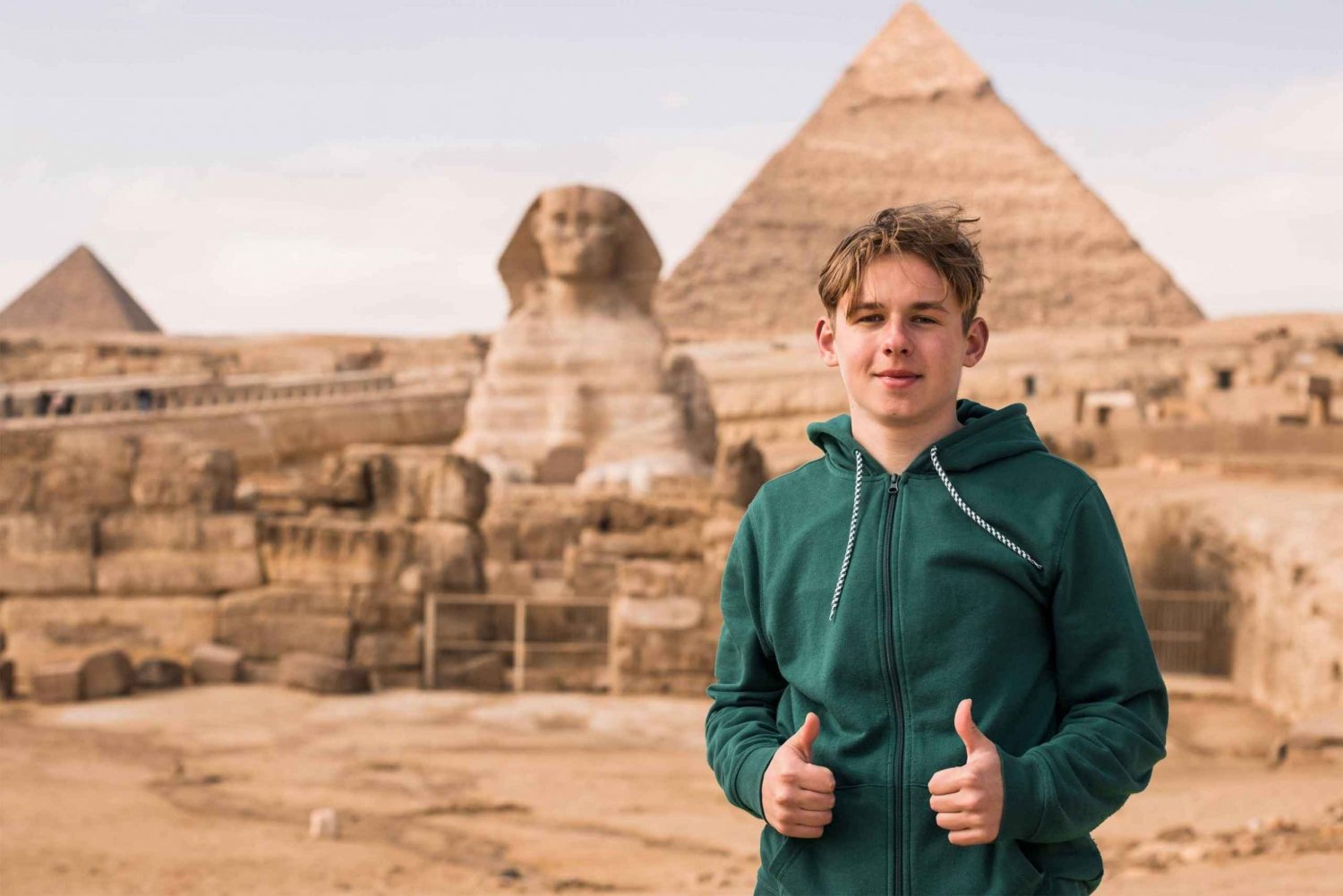 Kair: Wycieczka po piramidach i Sfinksie z przejażdżką Felucca po Nilu