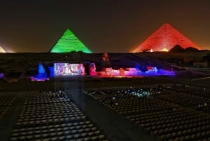 Cairo: Pyramids Camel Ride, Dinner and Sound & Light Show