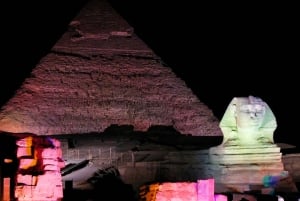 Cairo: Pyramids Camel Ride, Dinner and Sound & Light Show