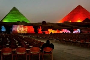 Le Caire : Visite des pyramides et des musées avec spectacle son et lumière