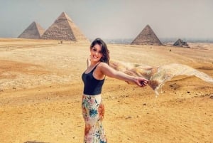 Cairo: Pyramids, Museum Visit & Dinner Cruise Combo