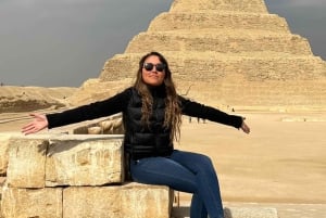 Kairo: Sakkara, Memphis, Dahshur och middagskryssning på Nilen