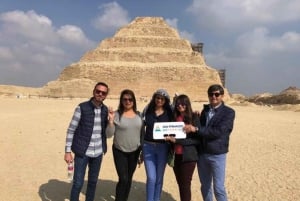 Le Caire : Sakkara, Memphis et Dahshur Excursion privée d'une journée avec déjeuner