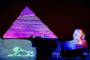 Cairo: Sound and light show with Dinner with Pyramids view