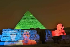 Cairo: Sound and light show with Dinner with Pyramids view