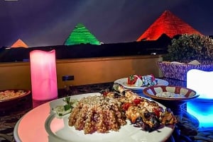 Cairo: Sound and light show with Dinner with Pyramids view