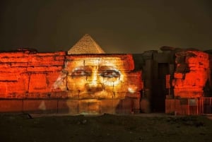 Cairo: Sound and light show with Dinner with Pyramids view