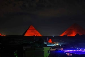 Le Caire : Spectacle son et lumière aux Pyramides avec transferts