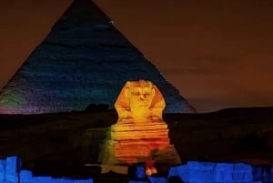 Le Caire : Spectacle son et lumière aux Pyramides avec transferts