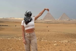 Kairo: Quad-sykkeleventyr i solnedgangen ved pyramidene