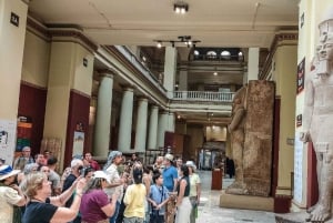 Från Alexandrias hamn: Pyramiderna i Giza, Egyptiska museet och basaren