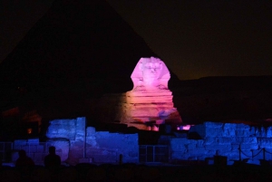 From Cairo: Giza Pyramids Tour with Light Show and Transfer