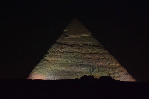 من القاهرة: جولة في أهرامات الجيزة مع عرض الضوء والنقل