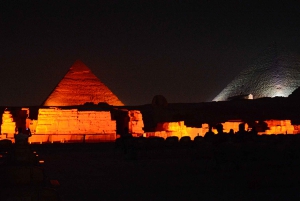 من القاهرة: جولة في أهرامات الجيزة مع عرض الضوء والنقل