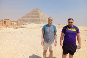 Desde El Cairo/Giza: Excursión a Sakkara, las Pirámides de Dahshur y Menfis
