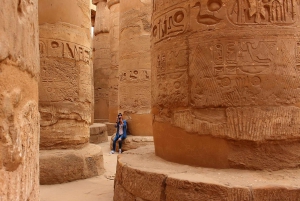 Fra Kairo: Guidet tur til Luxor med klassisk buss over natten