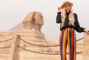 カイロ発：鉄道/ボートで行くピラミッド、ルクソール、アスワン 8 日間ツアー