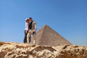 Depuis Gizeh et Le Caire : Pyramides, Sakkara et Dahshur visite privée