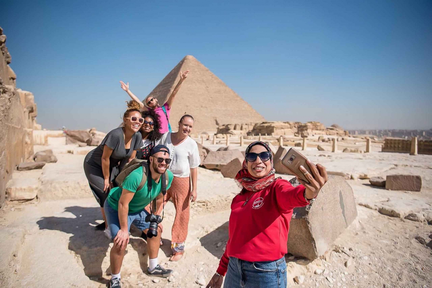 Hurghada: Kairo och Giza Highlights Tour med BBQ Lunch