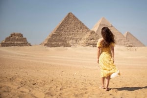 Hurghada: Dagstur til Cairo med Giza-pyramiderne, sfinksen og museet