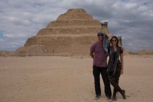 Fra Port Said: Privat dagstur til pyramidene i Giza og Sakkara