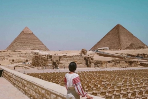 Vanuit de haven van Port Said: Piramide van Gizeh & Egyptisch Museum
