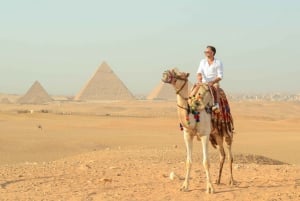 Caïro/Gizeh: Kamelenrit rond de piramiden