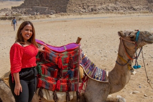 Giza: Pyramids at Sunset Guided Camel Tour