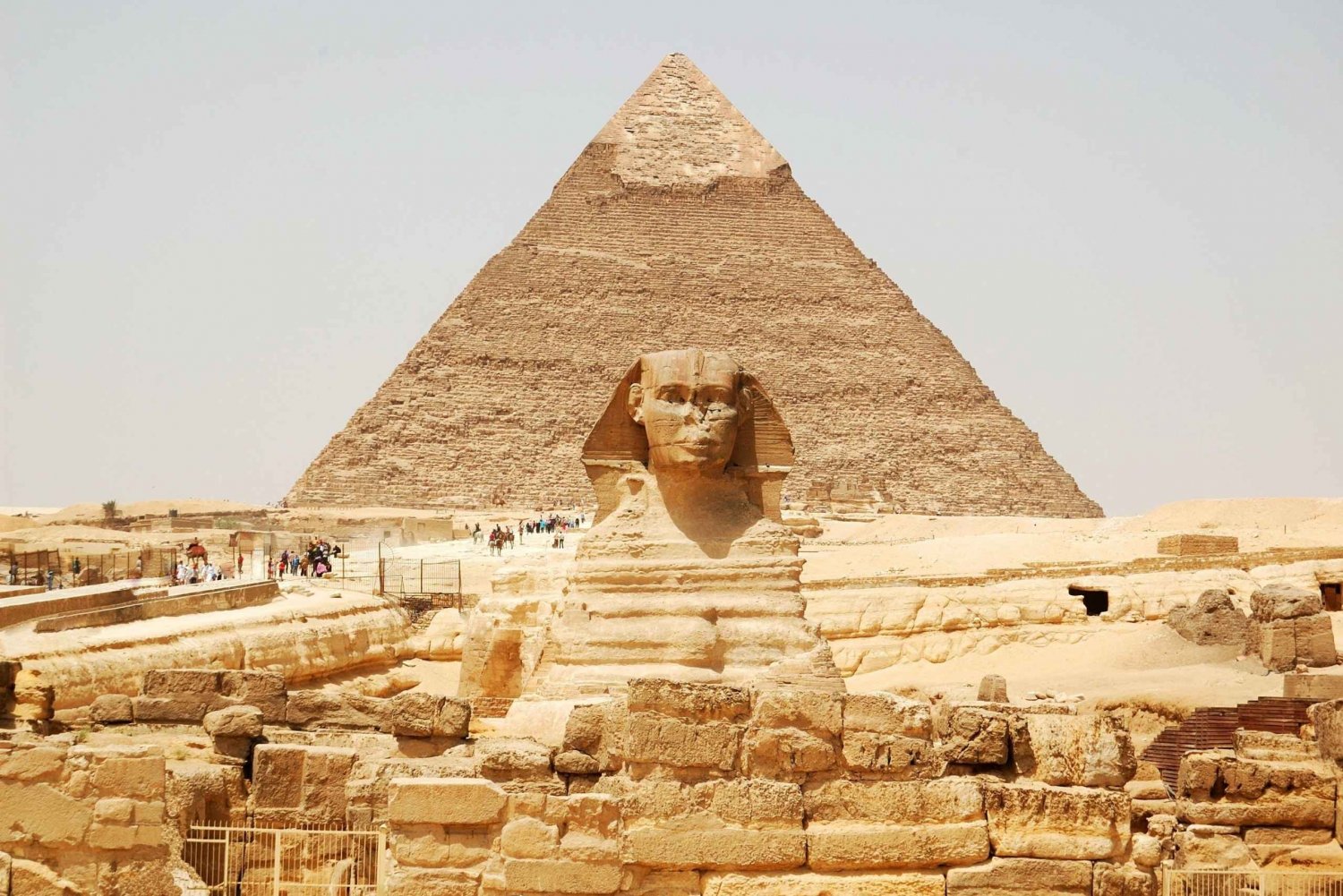 Pyramidene i Giza og telukkertur på Nilen fra havnen i Alexandria