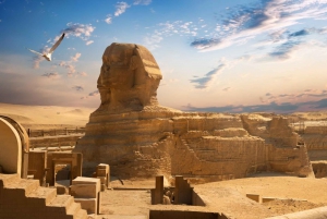 Hurghada: Kair i Giza Starożytny Egipt: całodniowa wycieczka samolotem