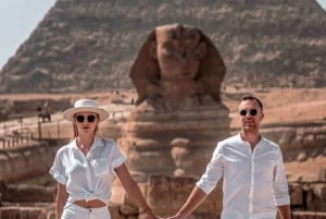 De Hurghada: Pirâmides do Cairo e excursão ao museu com cruzeiro guiado pelo Nilo