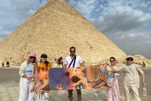 Hurghada: 1-dniowa wycieczka samolotem do Kairu