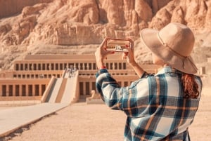 Hurghada: tour de un día en grupo reducido por lo más destacado de Luxor y en globo