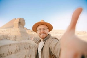 De Hurghada a El Cairo: Tour de día completo ida y vuelta en autobús y avión