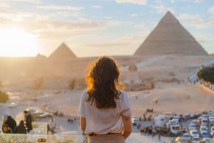 Makadi: Heldagstur med fly til Cairo og Giza i det gamle Egypten