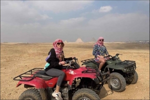Kair: Prywatna wycieczka rowerowa ATV do piramid z transferem